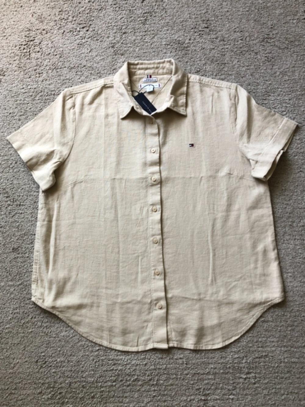 Tommy Hilfiger Linen Blend Shirt. NWT.